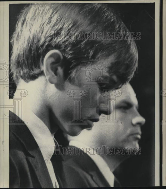 1968 Press Photo Robert Kennedy, Jr. as father's honor guard member. - nox59363- Historic Images