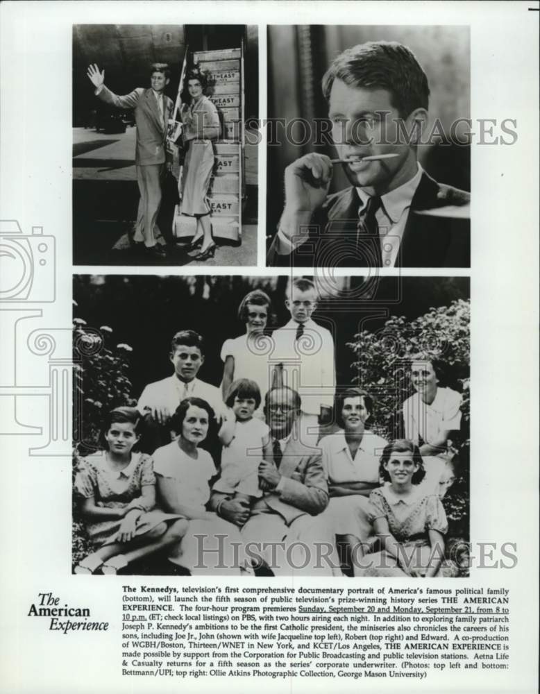 Press Photo Joseph Kennedy Family featured on PBS &quot;The American Experience.&quot;- Historic Images