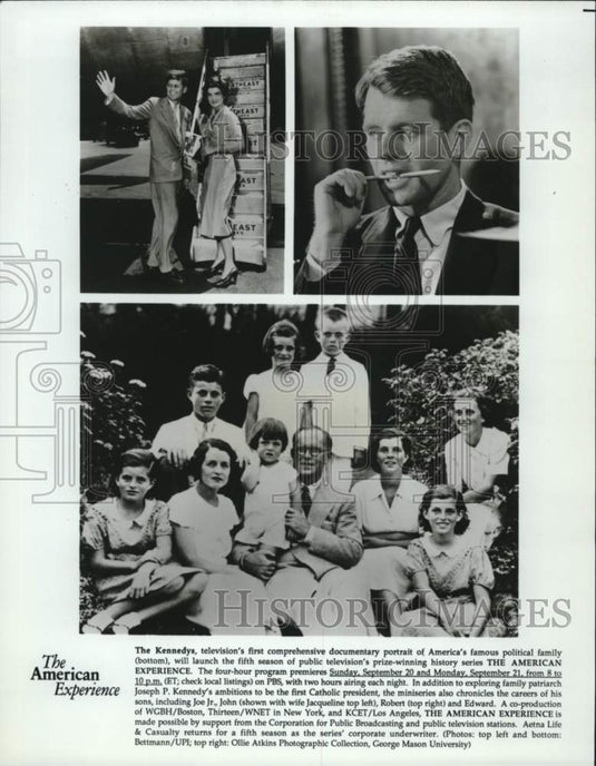 Press Photo Joseph Kennedy Family featured on PBS "The American Experience."- Historic Images