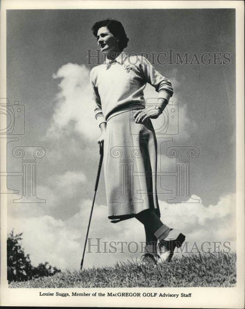 1968 Press Photo Louise Suggs, member of the MacGregor Golf Advisory Staff - Historic Images