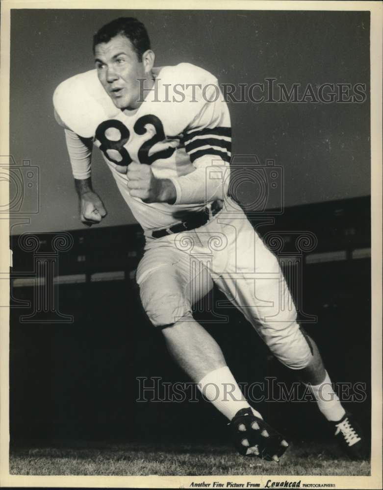 Press Photo Billy Templeton-LE, University of Mississippi football player - Historic Images