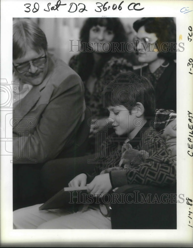 1988 Press Photo Tim Breeding Named Oregon Epilepsy Poster Child - ora06502 - Historic Images
