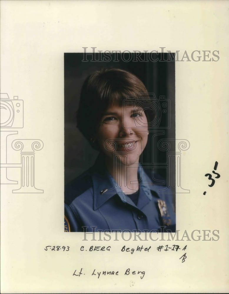 1993 Press Photo Lieutenant Lynnae Berg Police Dept - ora06667 - Historic Images