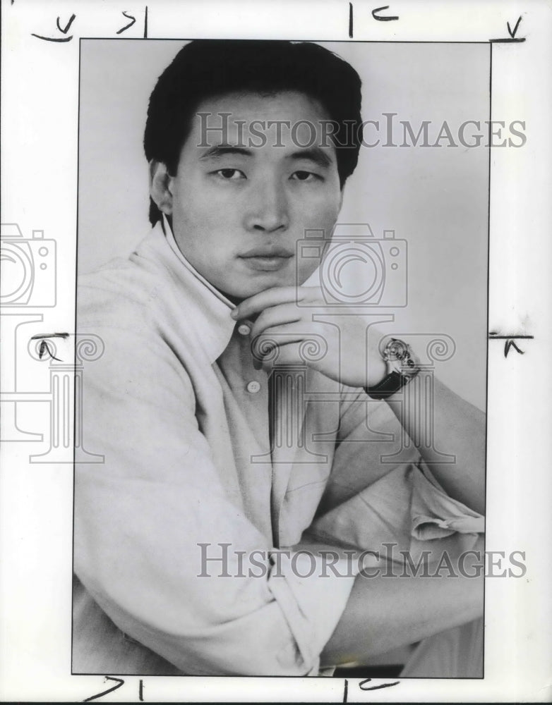 1989 Press Photo David Chu, 34-year-old designer & president of Nautica company - Historic Images