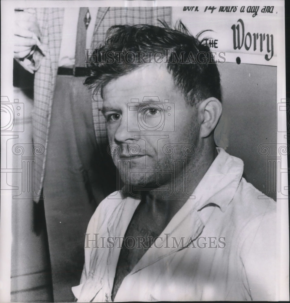 1955 Press Photo Harvey J. Collins, confesses Tacoma motel knifing - ora19123 - Historic Images