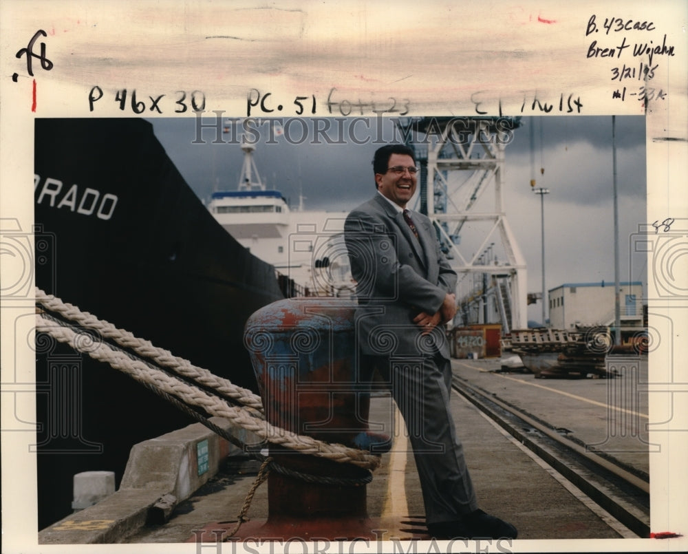 1995 Press Photo Frank Foti, President &amp; CEO, Vigor Industrial - Historic Images