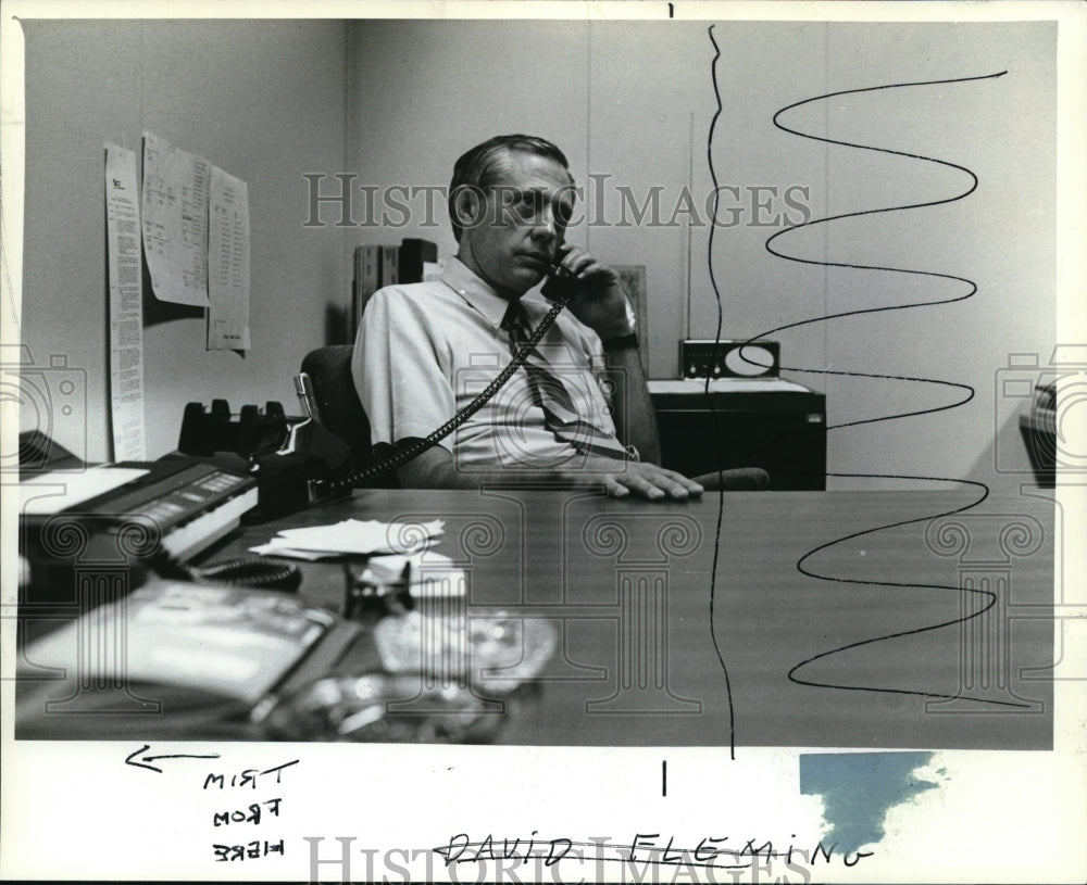 1982 Press Photo David Fleming risk management director for the city of Portland - Historic Images