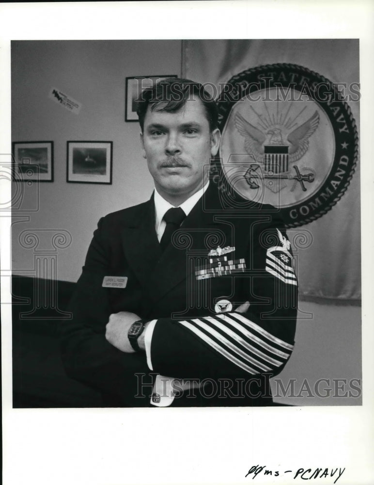 1986 Press Photo Loren L. Hudon Milwaukee&#39;s newest armed forces recruiter - Historic Images