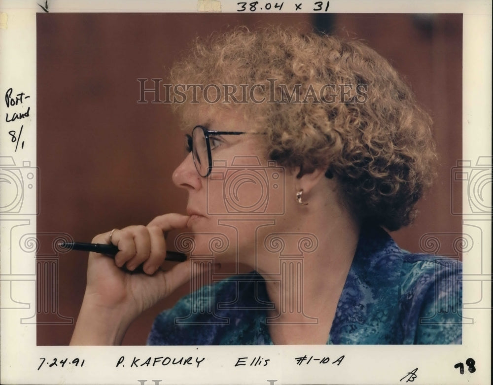 1991 Press Photo Gretchen Kafoury - I&#39;d rather have citizens criticize than.. - Historic Images