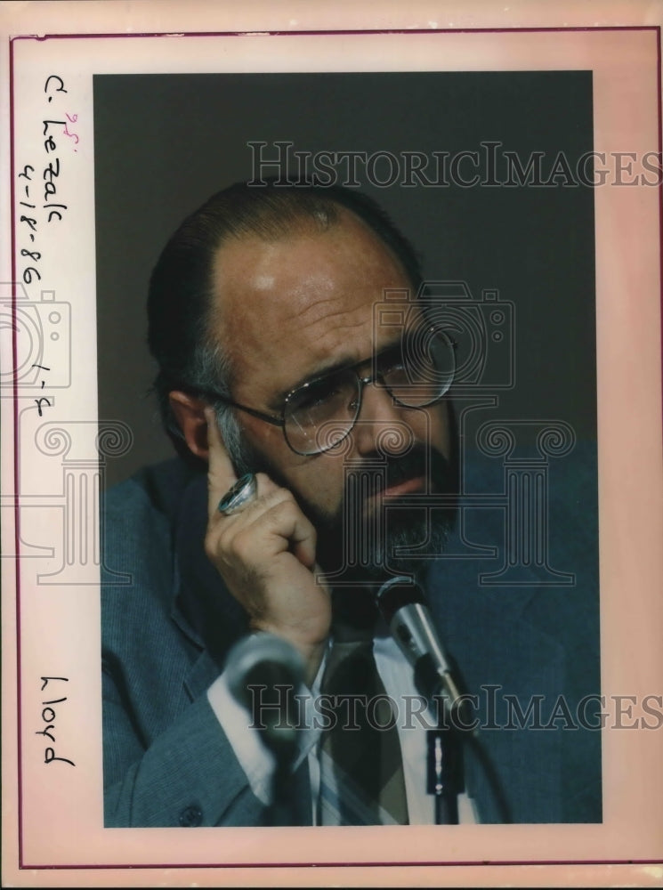 1986 Press Photo Drug and Vice Division, Lt. Charles Karl - ora43911 - Historic Images