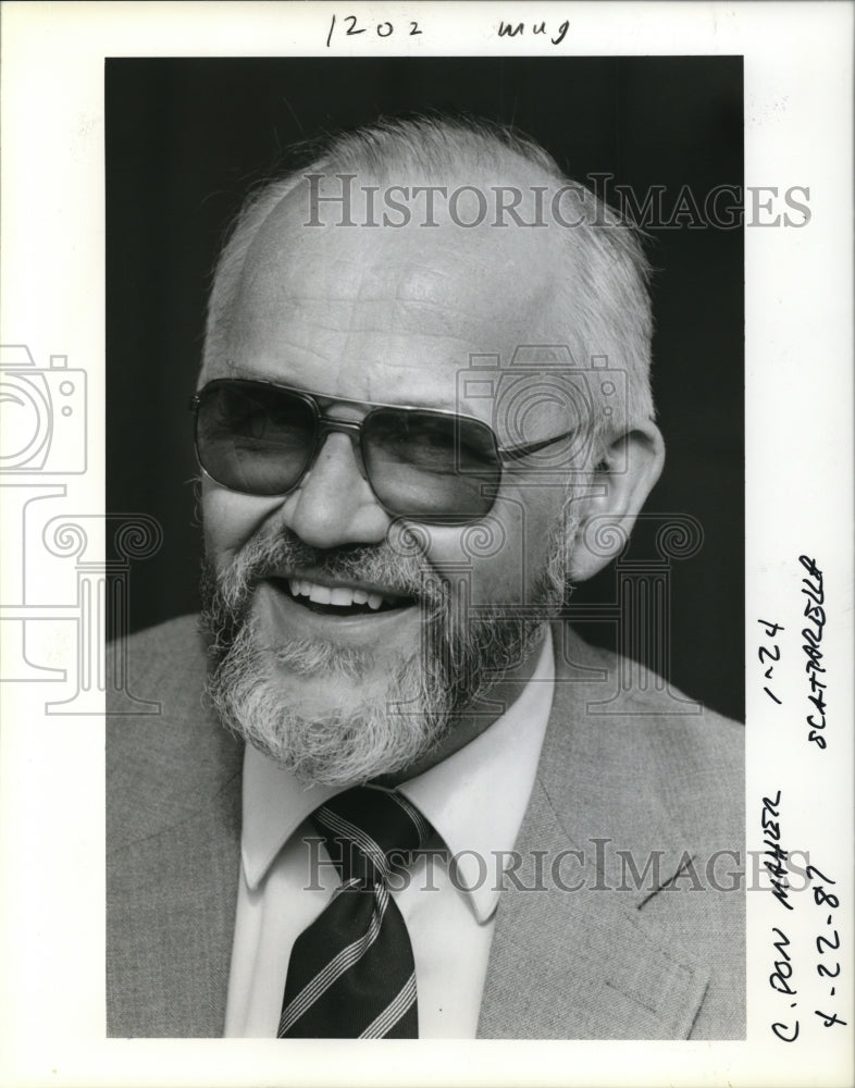 1987 Press Photo Don Maier of the Northwest Province of the Association of - Historic Images
