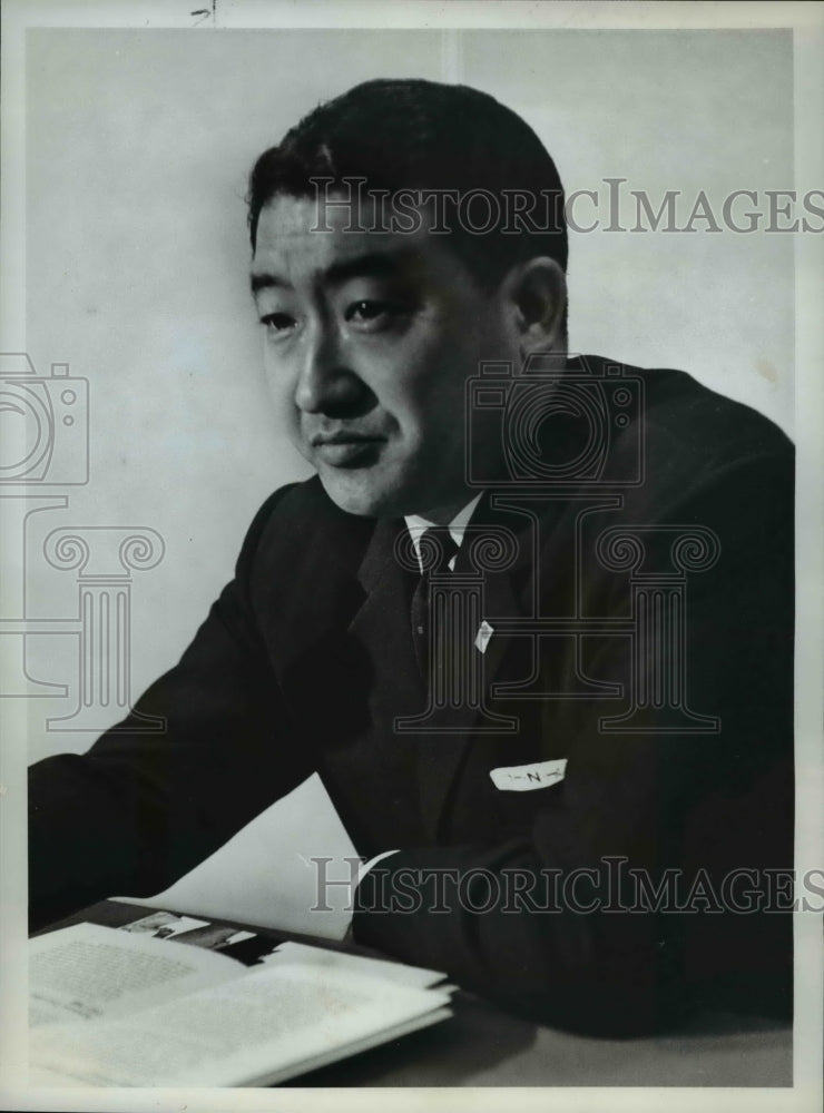 1962 Press Photo Kaysuya Nohara Director Of Research And Planning For JAL - Historic Images