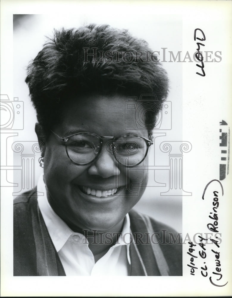 1994 Press Photo Jewel A. Robinson Oregon Real Estate Agent Homosexual Activist - Historic Images