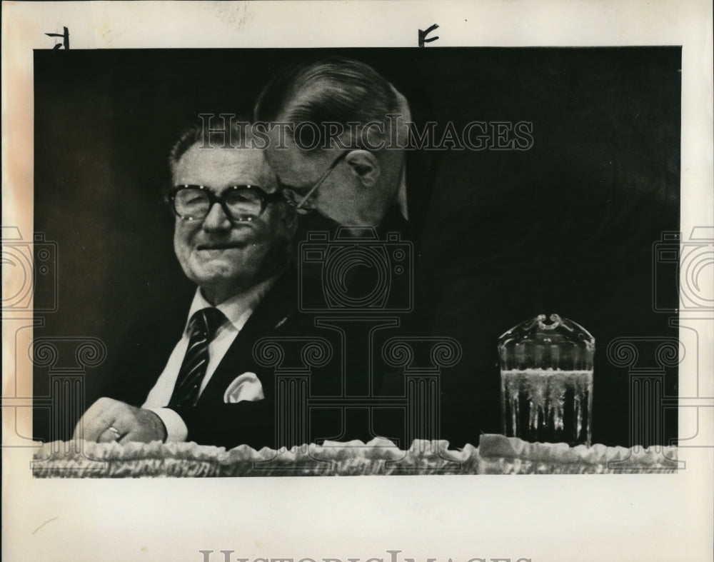 1976 Press Photo Earl Butz, President Nelson Rockefeller - ora76048 - Historic Images