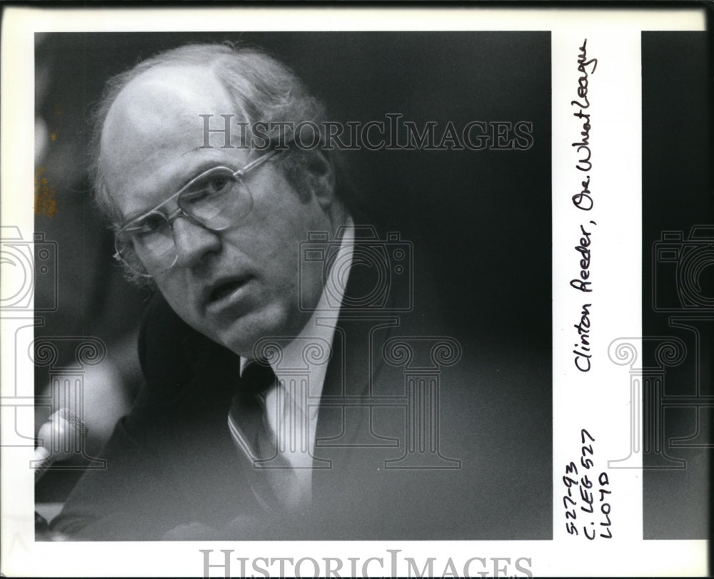 1993 Press Photo Clinton Reeder - ora76881 - Historic Images