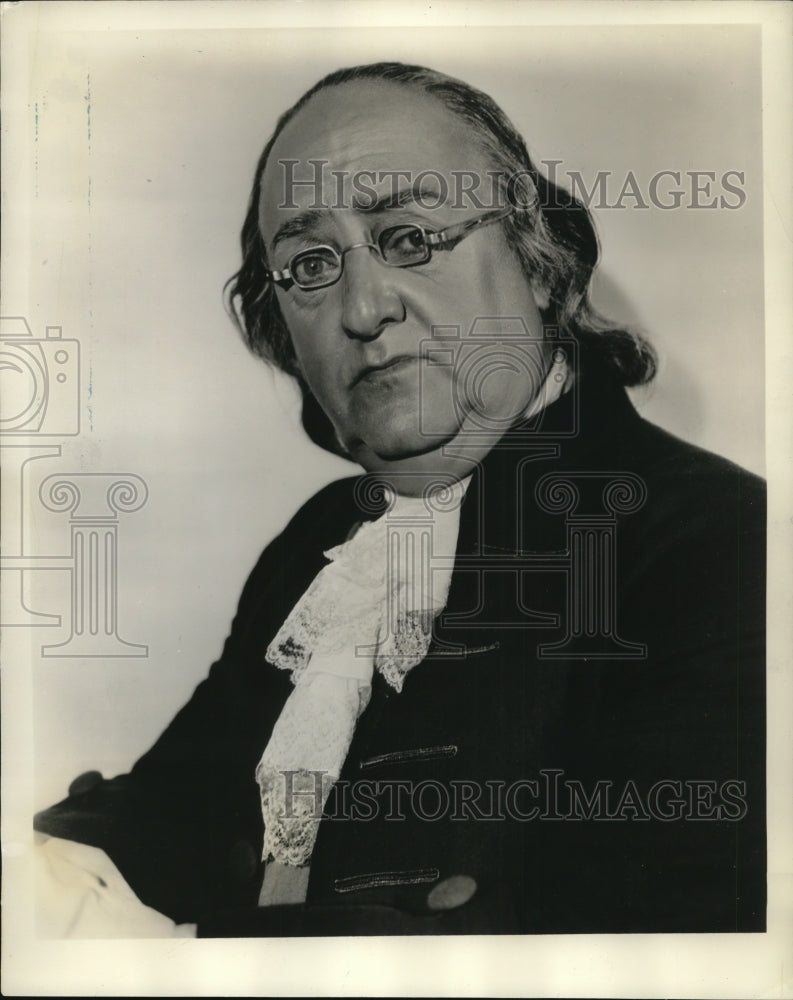 Press Photo Tom Pogue Was Chosen To Portray Benjamin Franklin - ora81466 - Historic Images