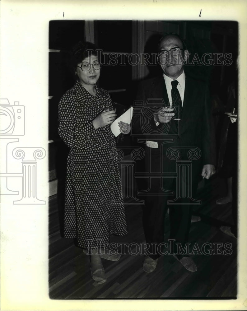 1980 Press Photo Japanese Consul General and Mrs Masanro Nishikata - ora82945 - Historic Images