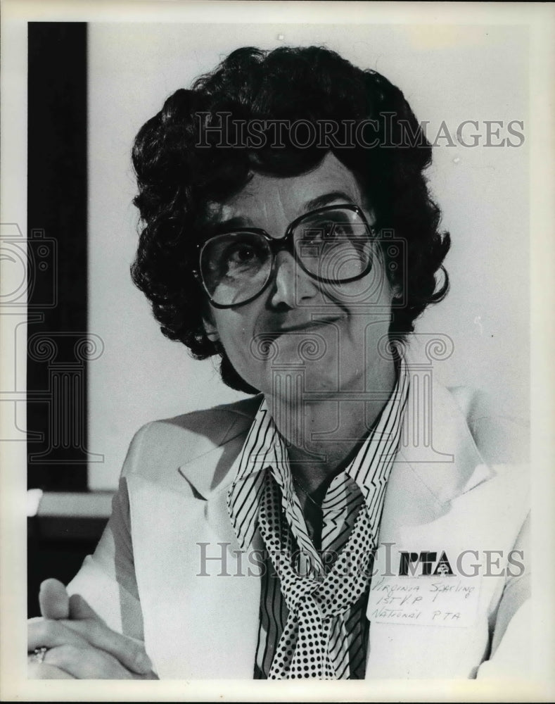 1978 Press Photo Virginia Sparling-National PTA - ora85489 - Historic Images