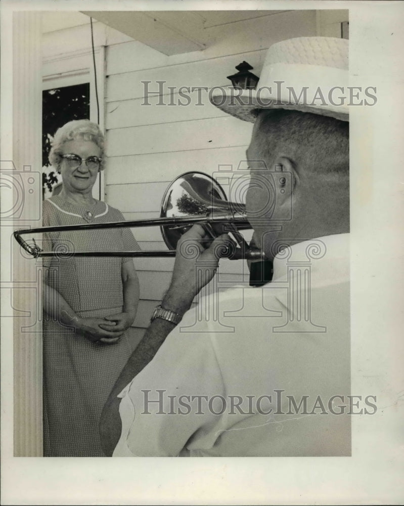 1966 Private Serenade is new experience for Mrs. Lillian Welsh-Historic Images