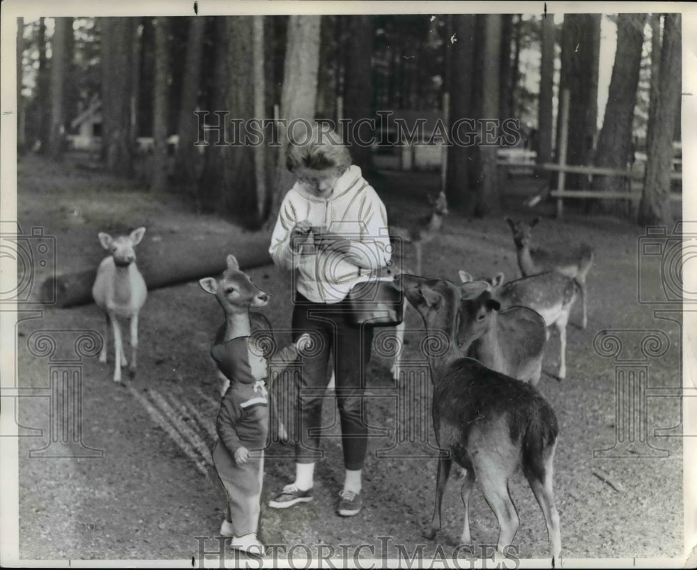 1974 Deer Park west of Oregon Caves is a feature for children, adult - Historic Images