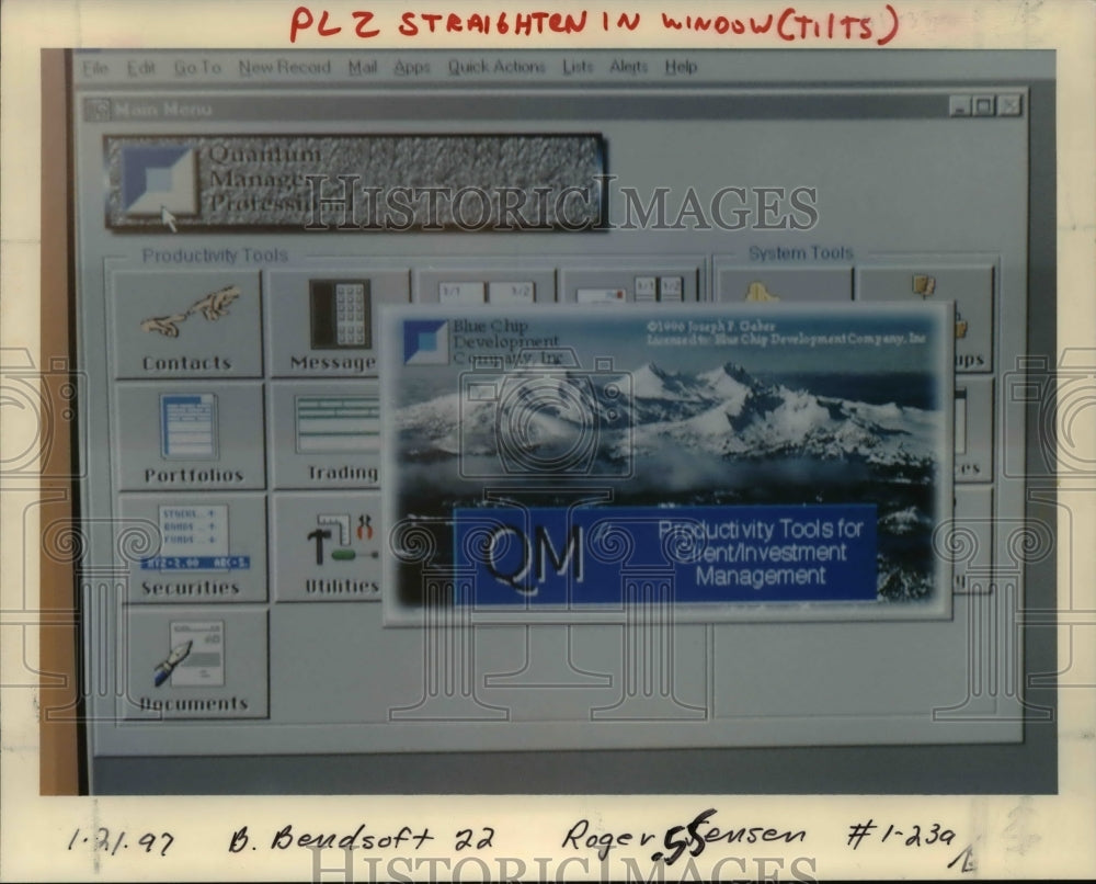 1997 Press Photo Computer LBUE Chip Development - orb08436 - Historic Images