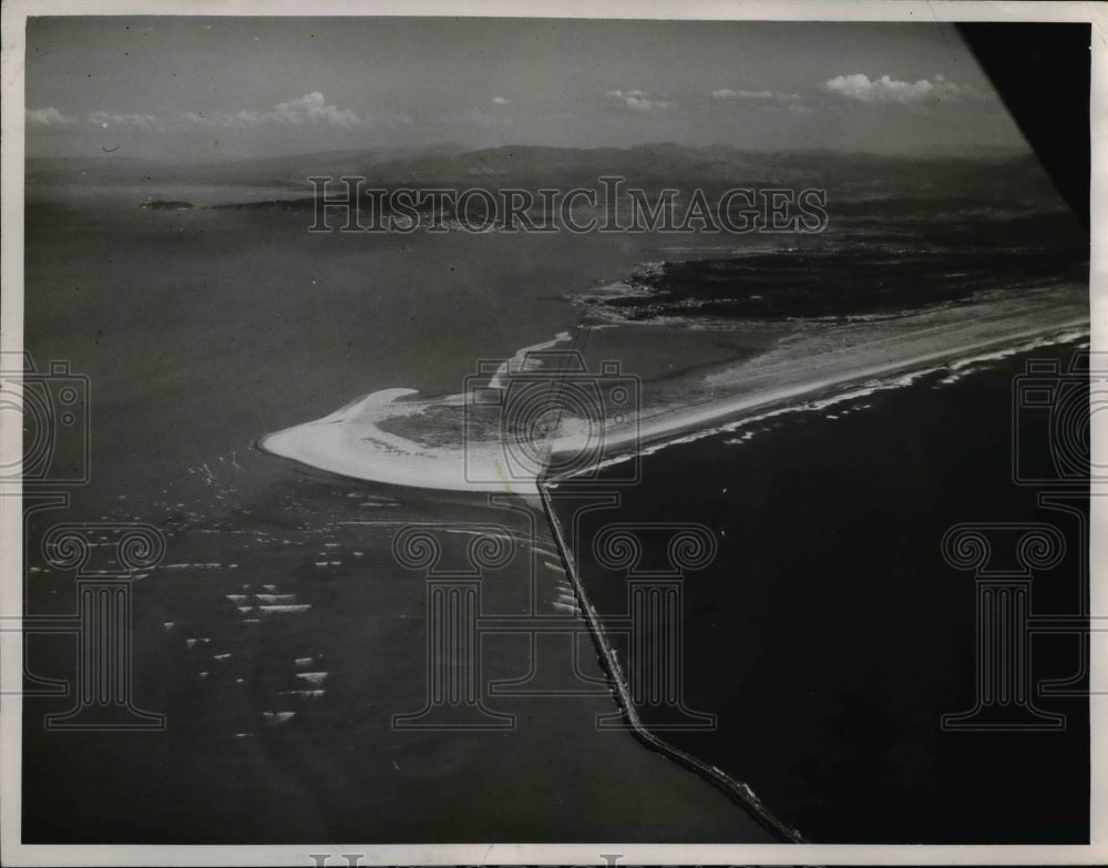 1948 Aerial view Columbia River Flooding Oregon  - Historic Images