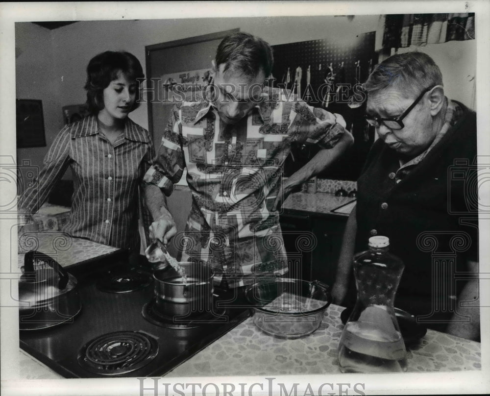 1978 Press Photo Robin Obenchain, Eldon Stoddard &amp; Vernon Jameson at MeRe Center- Historic Images
