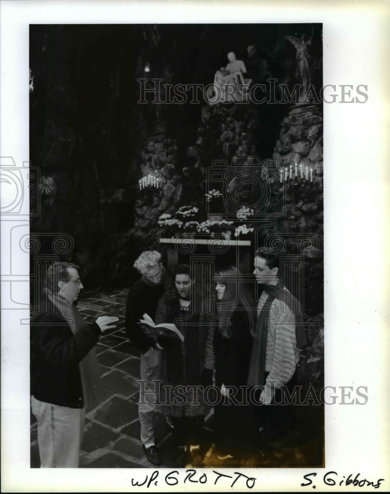 1990 Press Photo Mark Jones, Aaron Kenny, Shelley Leach, Emily Colburn - Historic Images