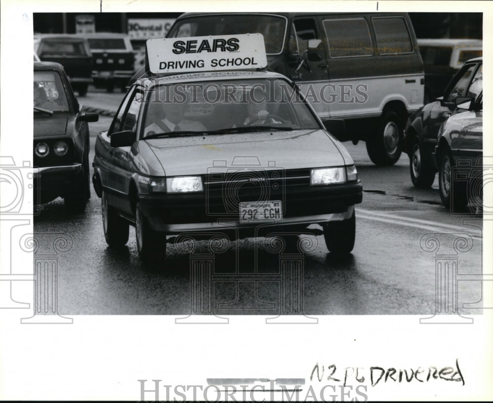 1991 Press Photo Completion of driver education classes - orb64321 - Historic Images