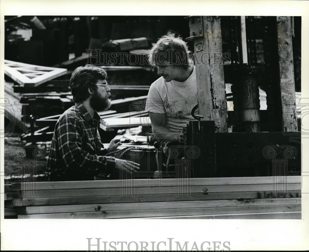 1984 Press Photo Peter Adamson, William Rossou- Job Training Partnership Act- Historic Images