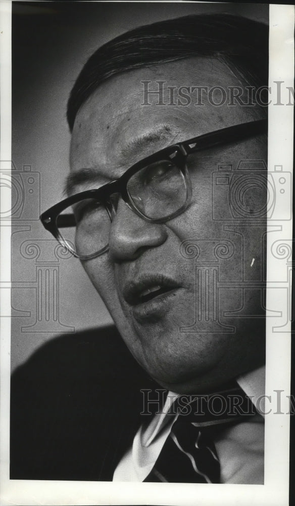 1975 Press Photo James Shen, Chinese Ambassador to the United States- Historic Images