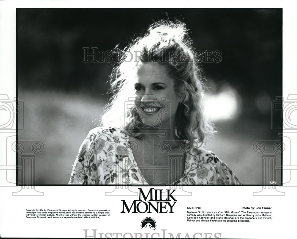 1994 Press Photo Melanie Griffith in Milk Money - orp00506 - Historic Images