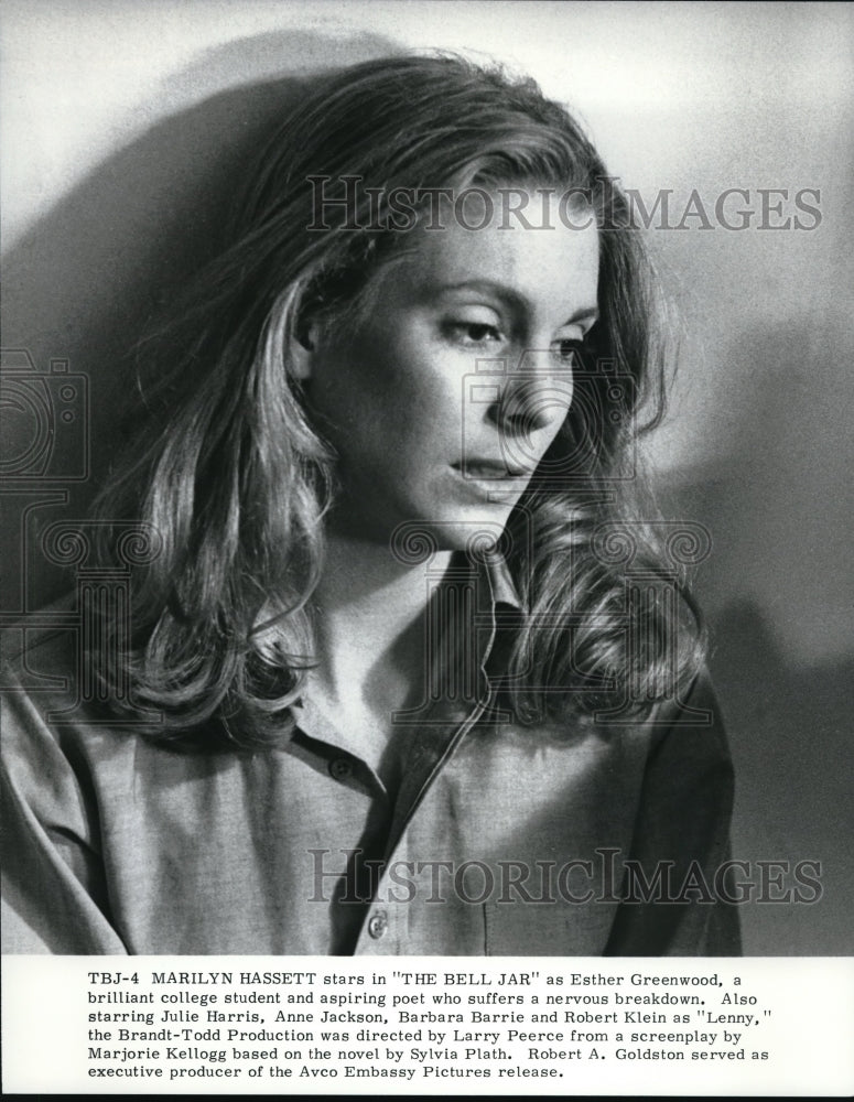 1979 Press Photo Marilyn Hassett as Esther Greenwood in The Bell Jar - Historic Images