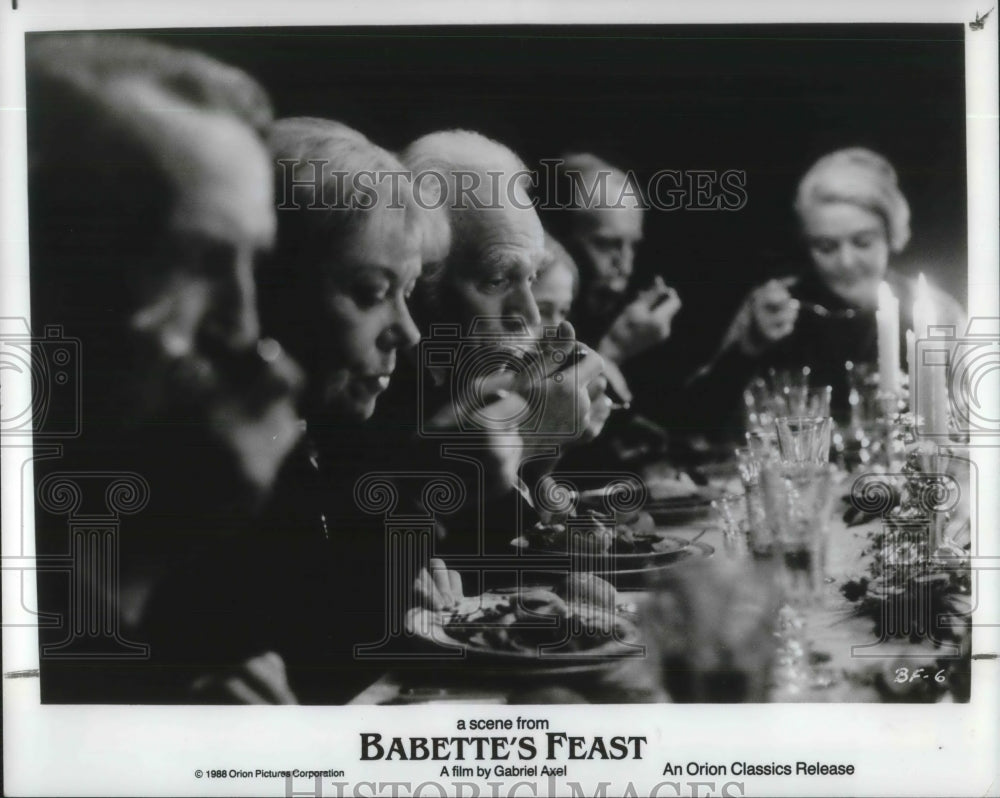 1988  Bodil kjer and Birgette Federspiel in Babette's Feast - Historic Images