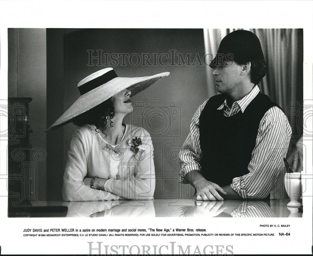 1994 Press Photo Judy Davis &amp; Peter Weller Star In Film - Historic Images