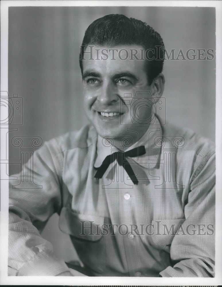 Press Photo Hugh Cherry American Actor Singer Midwestern Hayride TV Show - Historic Images