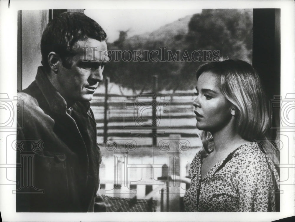 Press Photo Steve McQueen and Tuesday Weld star in The Cincinnati Kid - orp11852 - Historic Images