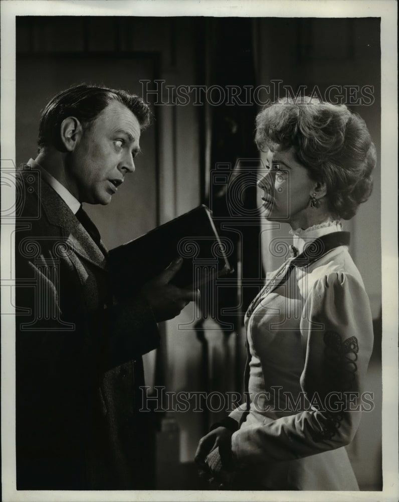Press Photo Marsha Hunt and Dan O'Herlihy in "The Richard T. Ely Story"- Historic Images