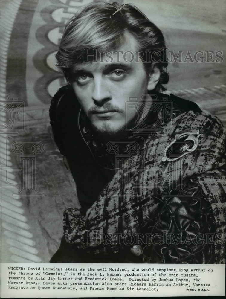 1968 Press Photo David Hemmings In Camelot - orp16583 - Historic Images