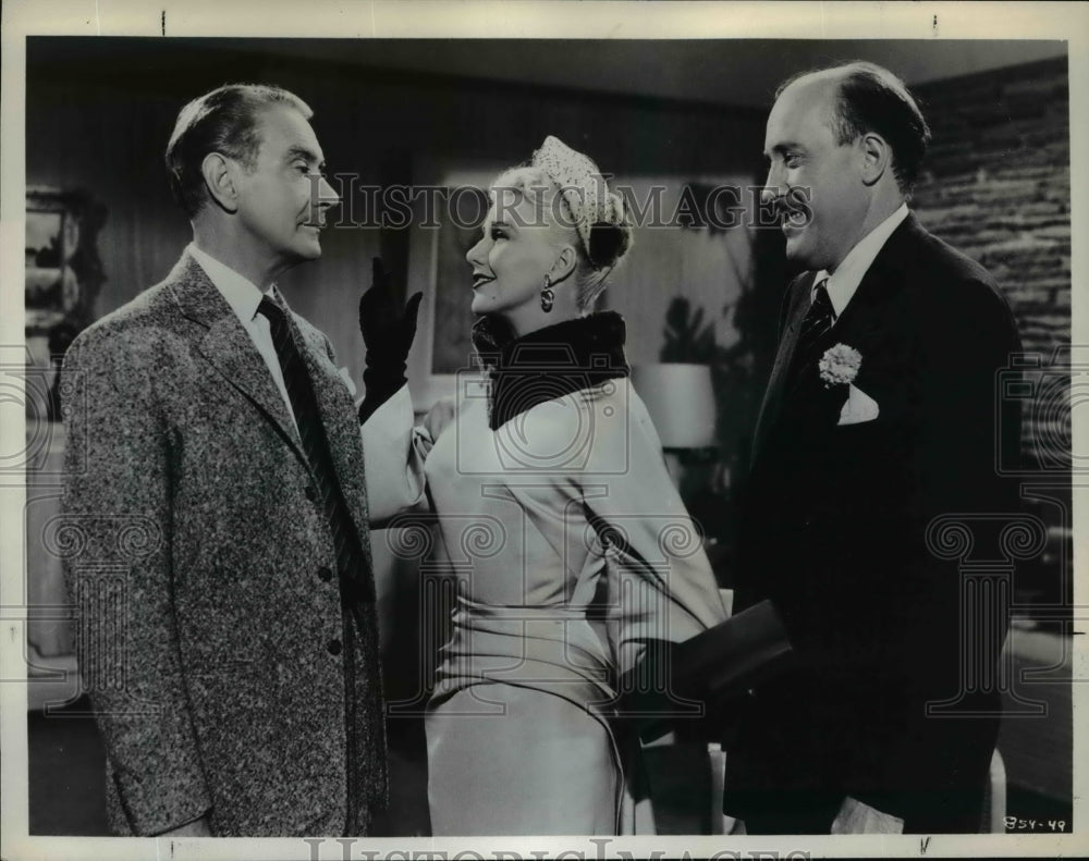 1961 L-R: Clifton Webb, Ginger Rogers and  Fred Clark on KGW-TV-Historic Images