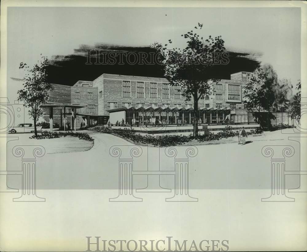 1958 Press Photo University of Washington campus, Seattle, Washington - Historic Images