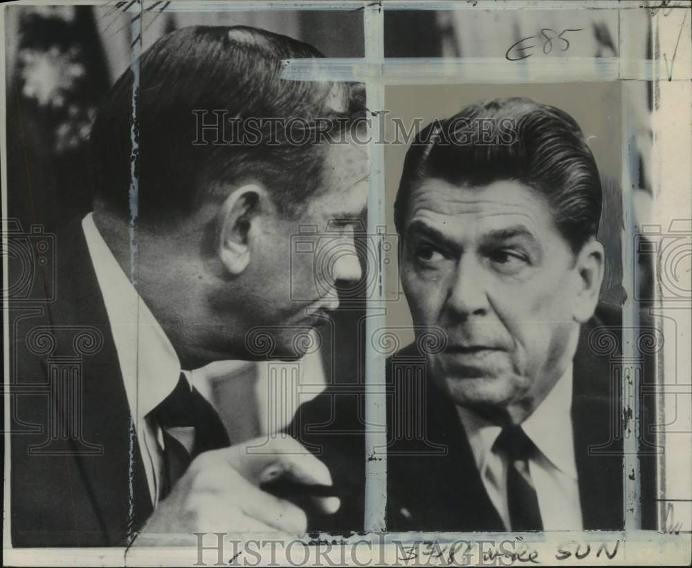 1968 Massachusetts&#39; John Volpe talked with California&#39;s Reagan, OH-Historic Images