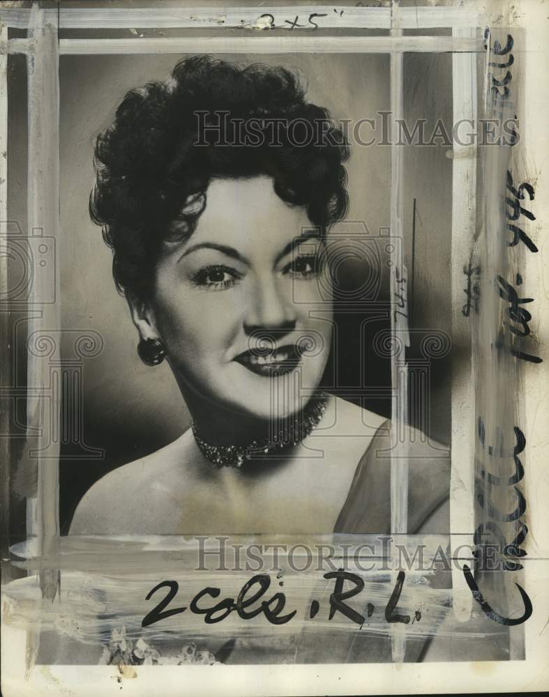 1956 Portrait of Actress Ethel Merman Historic Images