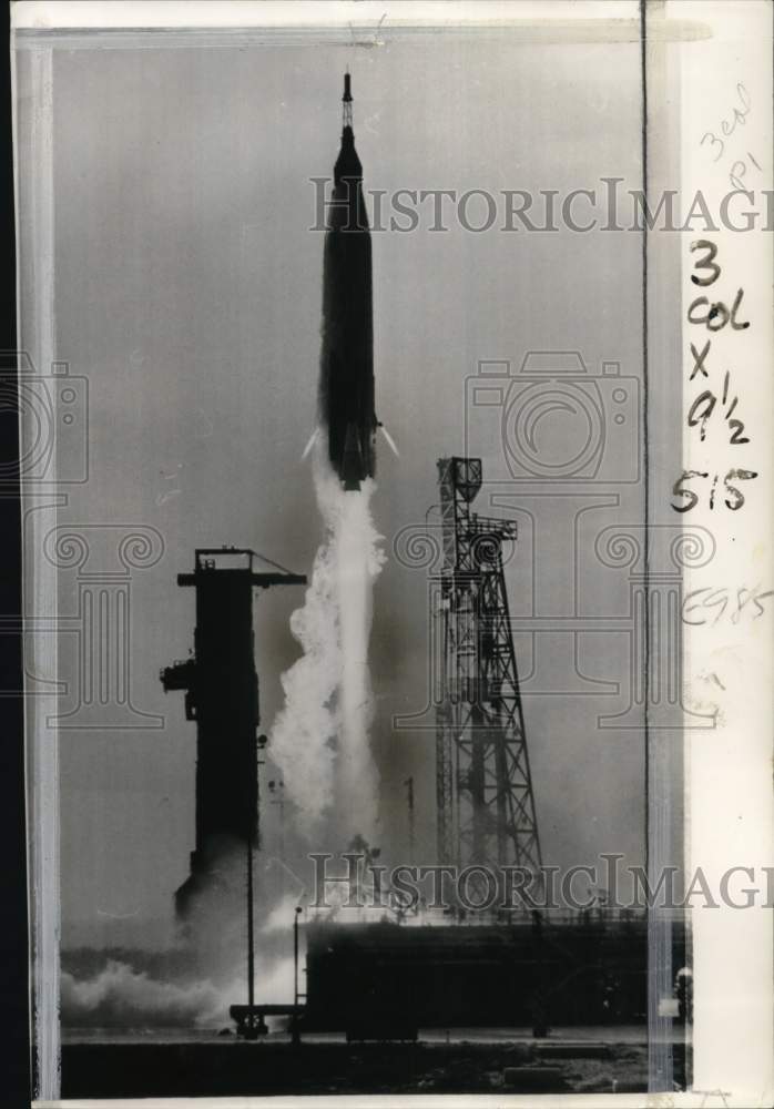 1963 Atlas rocket launches at Cape Canaveral-Historic Images