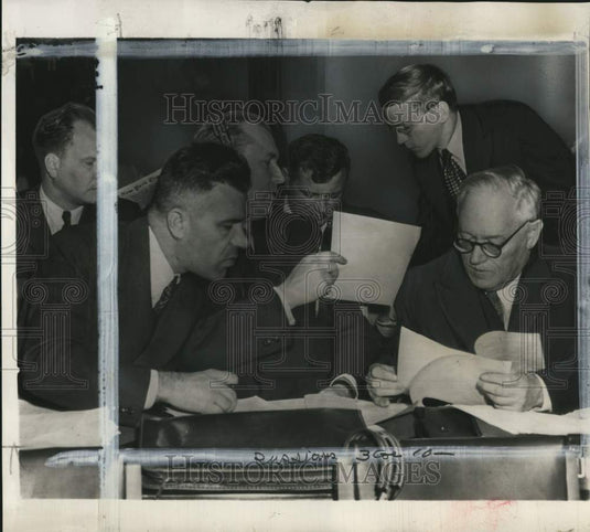 1950 Andrei Y. Vishinsky & politicians, United Nations, New York-Historic Images