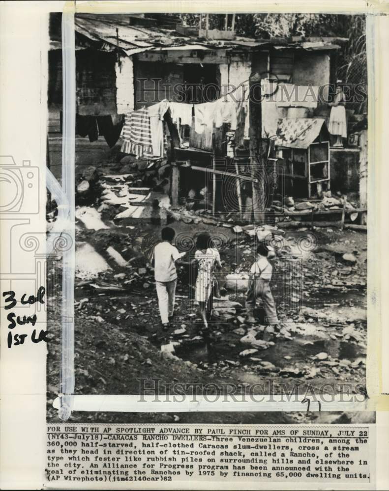 1962 Children in the slums of Caracas, Venezuela-Historic Images