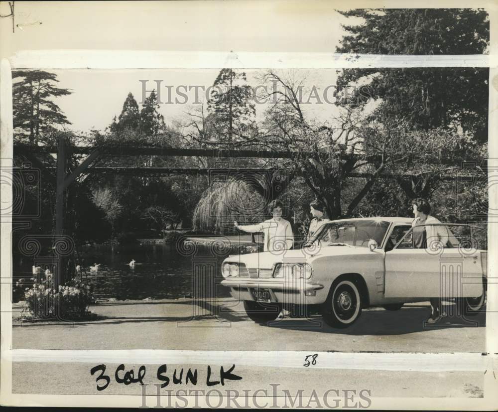 1962 Pontiac Tempest LeMans car, Beacon Hill Park, Victoria, Canada-Historic Images