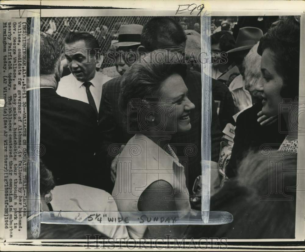 1966 Governor Lurleen Wallace campaigning in Birmingham, Alabama-Historic Images