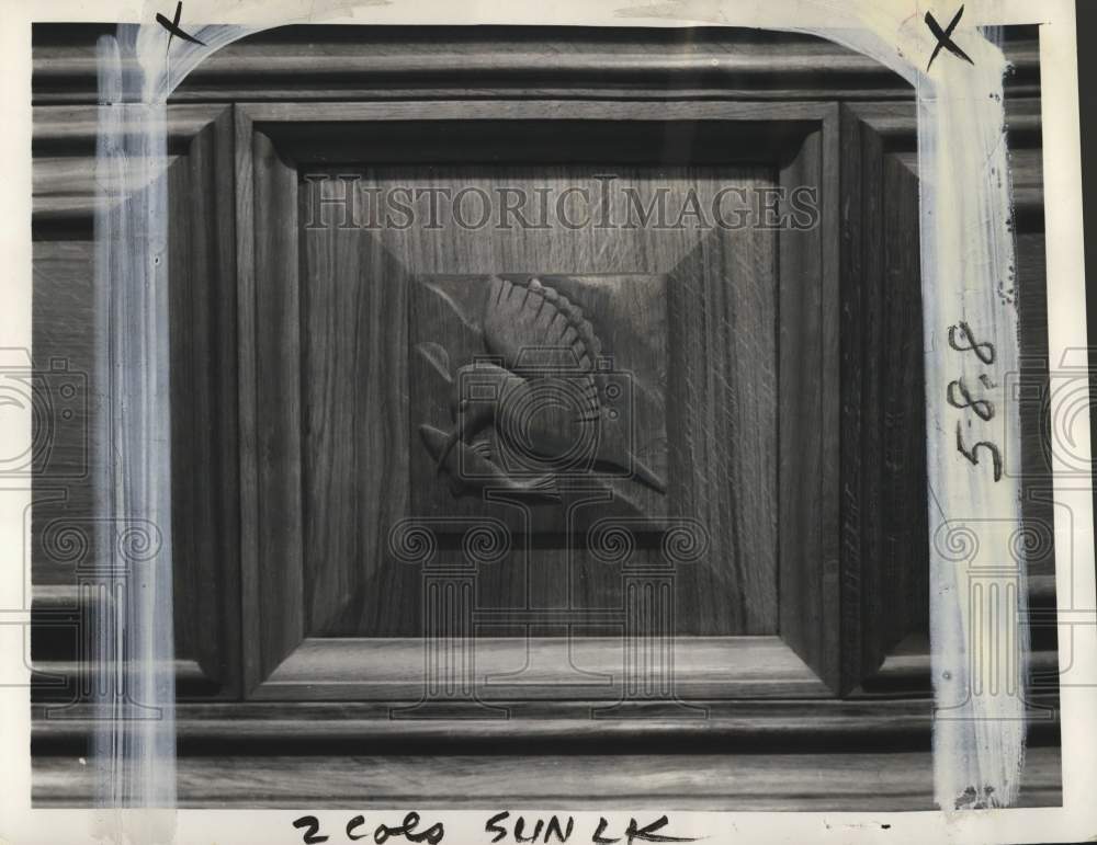 1952 English oak paneling, United Nations General Assembly building-Historic Images