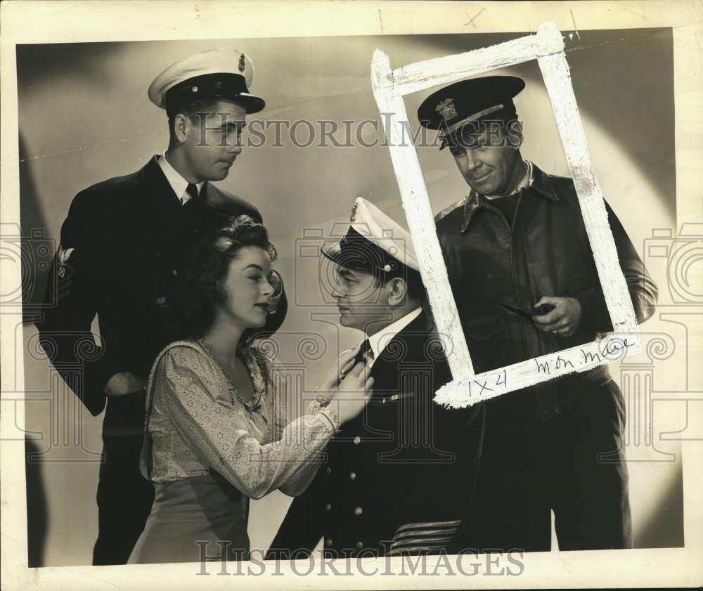 1943 Press Photo Scene from the motion picture "Destroyer" - pio10259- Historic Images